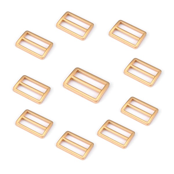 aoozleny 10pcs Zinc Alloy Slider Tri-Glide Buckle Triglide Adjustable Buckle