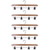 Set of 5-Super Duper Sturdy Bamboo Kilt Hangers