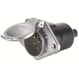 HELLA 8JB 003 834-031 Socket - 24V - 7-pin connector - Plug: Blade Terminal - Metal - DIN / ISO: 3731