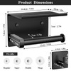 Tindbea Toilet Paper Holder with Phone Shelf + Towel Robe
