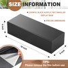 Chunful Black Acrylic Display Box Riser Trophy Base Acrylic Pedestal