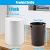 AKOLAFE White Bathroom Bin, 8 L, Bathroom Rubbish Bin, BPA-Free