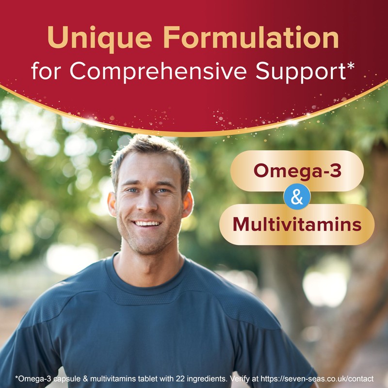 Seven Seas Omega-3 & Multivitamins Man, with B Vitamins and