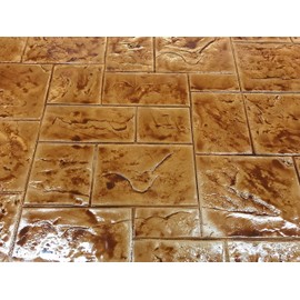 Stamped Concrete. Slate Stone Stamp GlobMarble SM 3002/F. Ashlar Slate Concrete Stamp Floopy Mats