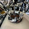 Worldmotop Motorcycle King Crown Gas Cap Fuel Tank Cover Right-hand