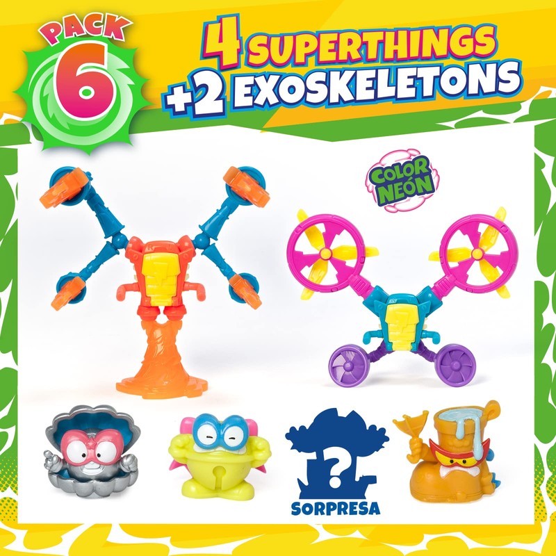 SUPERTHINGS RIVALS OF KABOOM Neon Power Series - Includes 4