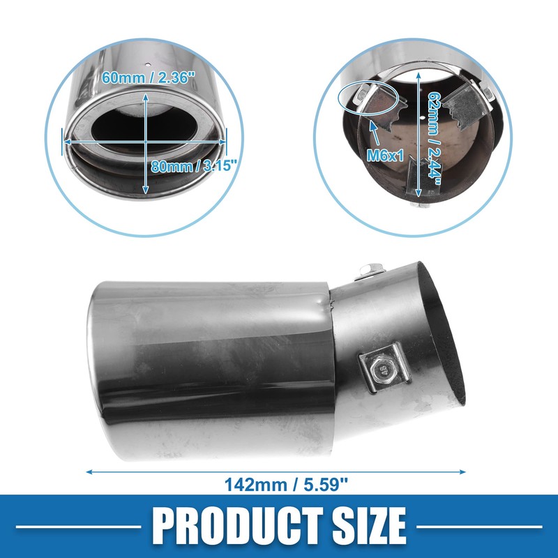 A ABSOPRO Muffler Cutter, Exhaust Pipe, Downward, General Purpose, For