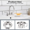 Sink Overflow Ring Brushed Nickel: ARCORA 2 Pack Bathroom Kitchen
