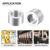 DTGN 1/4 20x6mm(DxL) Round Coupling Nuts for Mechanical Connecting Aluminum