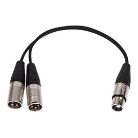 Microphone Signal Splitter XLR Y-Cable - Balanced - Pro Quality XLR Connectors