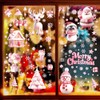 Topeedy 9 Sheet Pink Christmas Window Sticker, Double-Side Window Clings