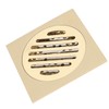 Square Floor Drain Bathroom Shower Waste Grate Brass Constructed Strainer