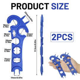 1 Pair Solar Wrench, 8-in-1 Solar Disconnect Wrench for All Models Solar Plug, MC4 Plug Tool for Solar Plug Maintenance