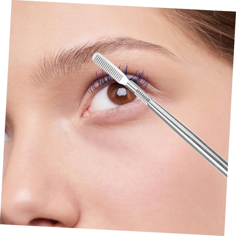 Healeved Ergonomic Handle Lash Brush Stainless Steel Eyelash Separator Tool