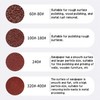 Triangle Grinding-Pads,Sanding Discs,90 Pieces Sanding Pads,93 * 93 * 93mm,andpaper