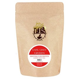 English Tea Store Loose Leaf, Earl Grey Green Tea Pouches, 4 Ounce
