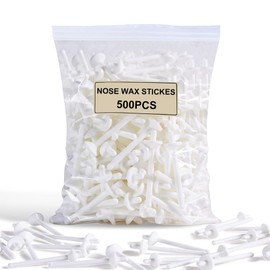 500 Pcs Wax Sticks, Nose Wax Kit Accessories, Waxing Sticks for Nostril Nasal Cleaning, Ear Face Eyebrows Hair Removal for Men Women