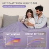 Electric Heating Blanket Queen Size, Heated Electric Blanket with 5