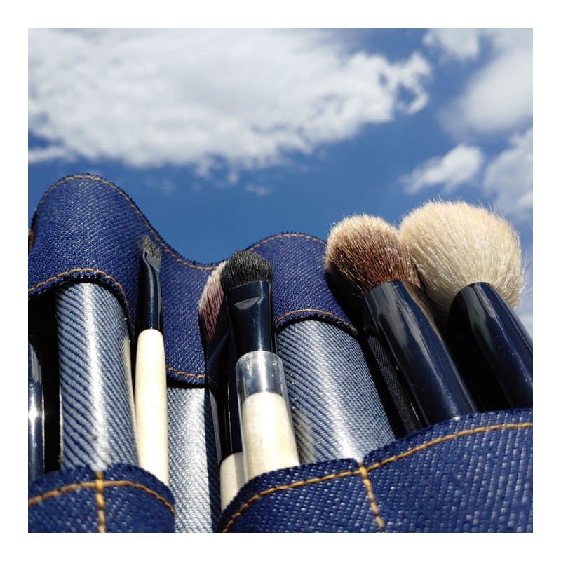 Makeup Brush Pouch - Black Jeans / 메이크업브러시파우치 - 블랙진