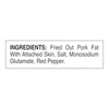 Golden Flake Fried Pork Cracklin Strips Mildly Seasoned w/ Red