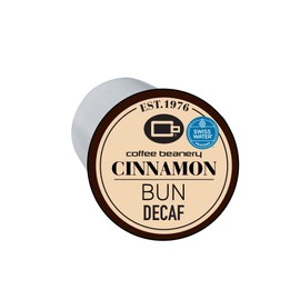 Cinnamon Bun Decaf Coffee Pods by Coffee Beanery | 12ct Flavored Decaf Coffee Pods Medium Roast Coffee Pods| 100% Specialty Arabica Coffee| Gourmet Coffee Pods