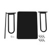 ILWorkTLs Wall Mount Microwave Oven Shelf with 6 Hooks,Wall Microwave