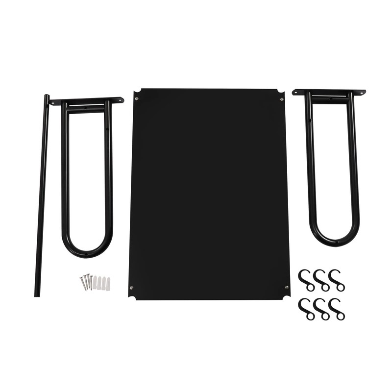 ILWorkTLs Wall Mount Microwave Oven Shelf with 6 Hooks,Wall Microwave