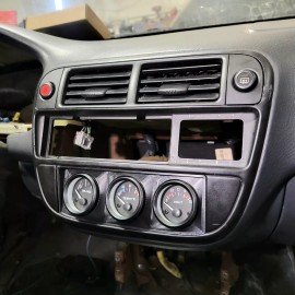 CBC Climate Gauge Pod 3 52mm Honda Civic EK Angled LHD 96 97 98