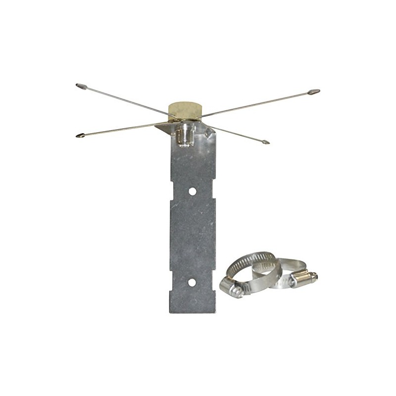 Tram 1465 NMO Mount to UHF-Female Connector Ground Plane Kit,