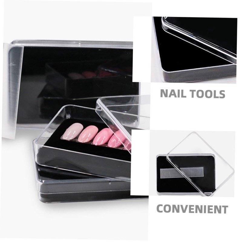 OHPHCALL Press-on Nail Display Case Nail Tool Storage Box Acrylic