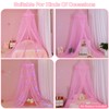Unicorn Castle Bed Canopy for Girls with Remote Timer Breathable