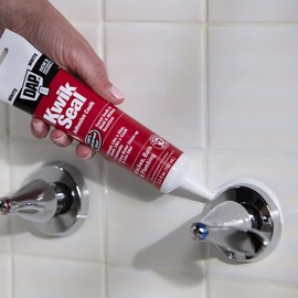 Kwik Seal 7079818001 Kitchen & Bath Adhesive Latex Caulk, White, 5.5 Fl Oz