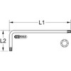 KS Tools Torx Allen Key, Short, T7, Colour, Size