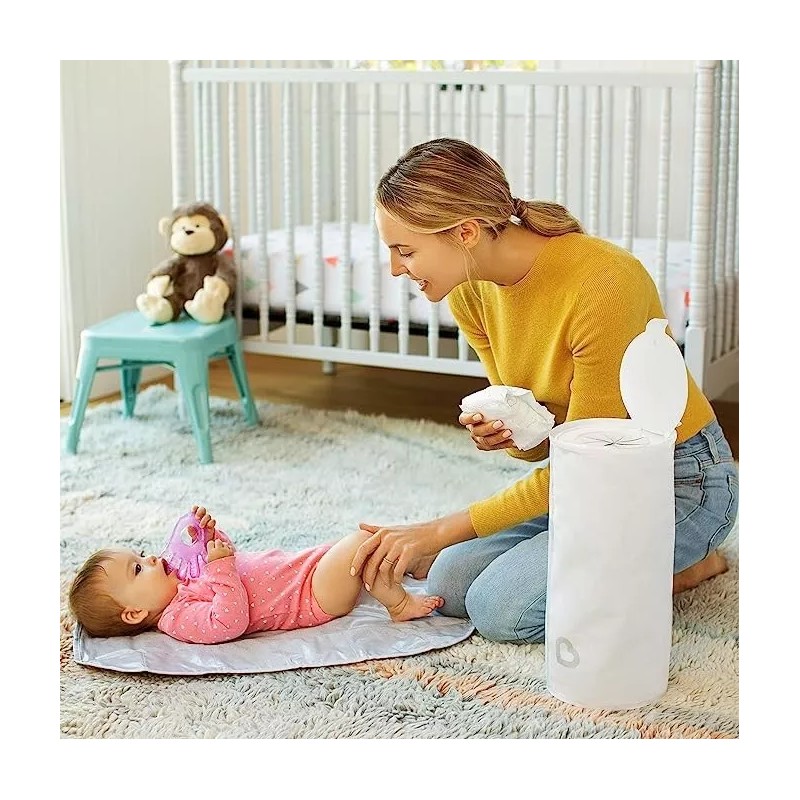 MUNCHKIN TWIN PACK! Portable Disposable Diaper Pail - Holds 60