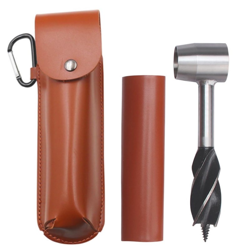 Bushcraft Hand Auger Wrench Survival Settlers Tool Wood Drill Peg