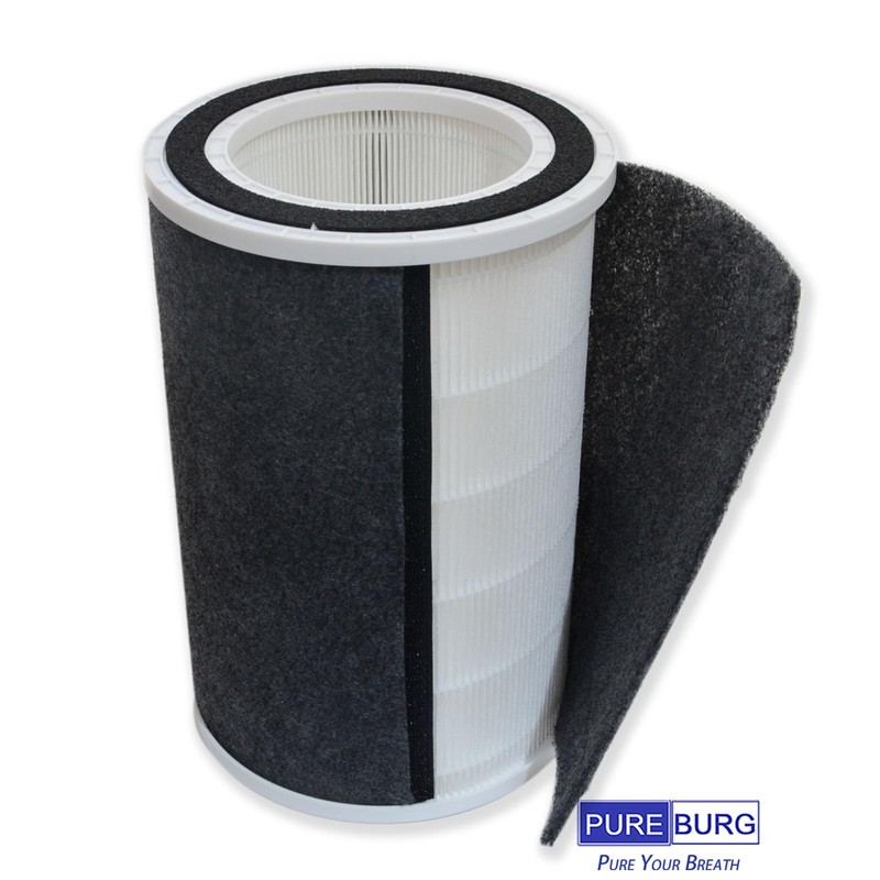 PUREBURG FLT5100 Replacement Filter Set Compatible with GermGuardian AC3200, AC3250,