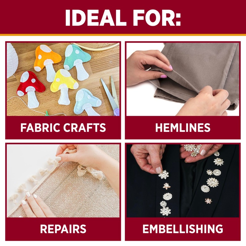 Aleene's Fabric Fusion Glue 4 oz, Permanent and Washable Adhesive,