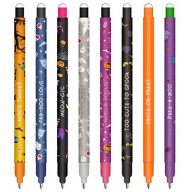 HTGWCG Erasable Gel Pens with Thermosensitive Erase Ink,Cute Cartoon Animal Stationary, Tip Diameter 0.7 mm for Kids Adults Sketching,Drawing,School Office Supplies (D)