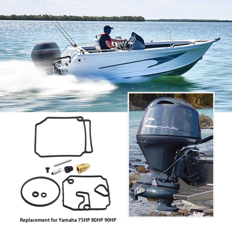 Anxingo 6H1-W0093-10-00 Carburetor Carb Rebuild Repair Kit Replacement for Yamaha