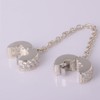 Clips cadena de seguridad Charms 925 broche de plata de