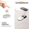 Link2Home 2 Pack Space Saver Grommet Socket with USB, 1