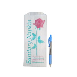 500 pcs Floral Printed Sanitary Napkin Tampon Disposal Bags