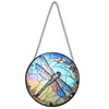 Vivid Dragonfly Glass Hanging Pendant Durable Window Ornament for Home