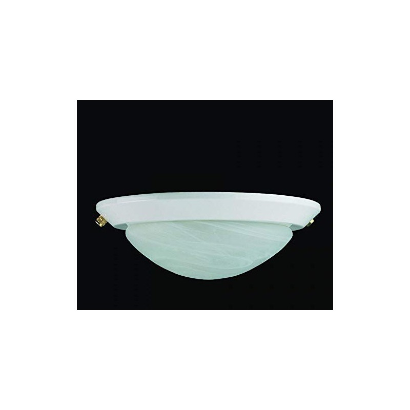 Concord Fans White Concord Y-260A-S-WH Low-Profile Fan Kit Ceiling Light