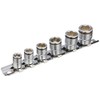 Kohken 1/4" (6.35 mm) SQ. Nut Grip Socket Rail Set,