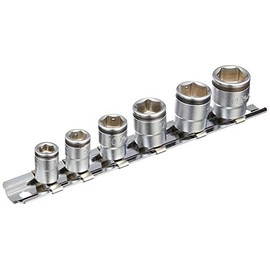 Kohken 1/4" (6.35 mm) SQ. Nut Grip Socket Rail Set, Set of 6, RS2450MS/6 RS2450MS/6