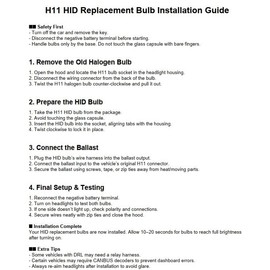 Xentec H11/H8/H9 6000K HID Xenon Bulb 1 pair (35W/55W)