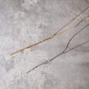 Moonstan Necklace, Long Necklace, Y-Shape, Gold, Silver, Surgical Stainless Steel,