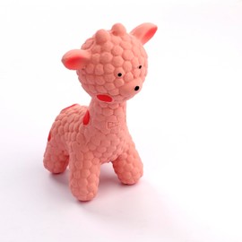 POMOSAVIDA+PTL0034_P+Deer(Pink)+pet Toy chew Toy Squeaky Toy Dog Toy Interactive Dog Toy Emulsion Toy, Size:160 * 105mm, 66.7g, Chewy Toys for Dogs, Toys to Keep Dogs Bus, Best Big Dog Toys