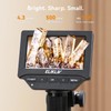Elikliv EDM4C Coin Microscope with Scale：4.3" Digital Microscope with Adjustable